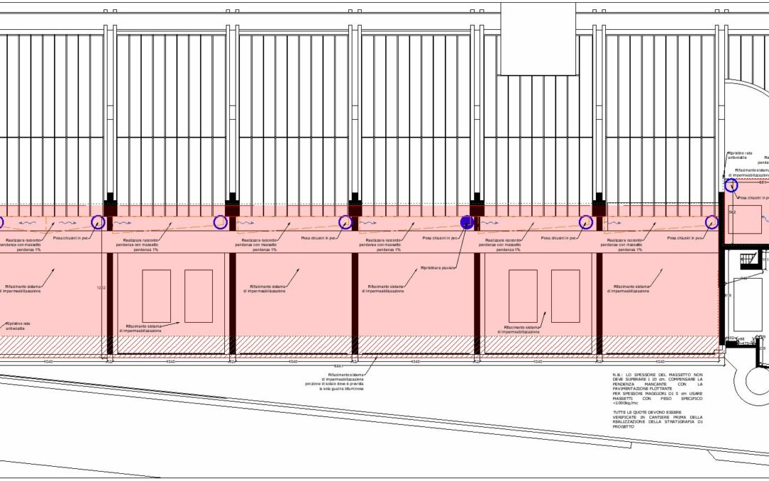 Rifacimento del sistema di impermeabilizzazione delle coperture del Palazzo di Giustizia di Savona