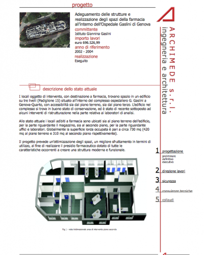 Civile-Edilizia ed impianti-17 Adeguamento delle strutture e realizzazione degli spazi della farmacia all’interno dell’Ospedale Gaslini di Genova