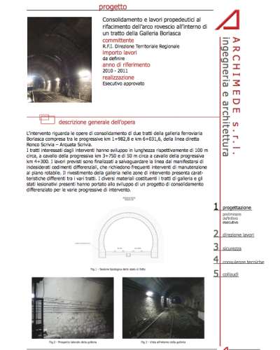 Civile-Infrastrutture-23 Consolidamento e lavori propedeutici al rifacimento dell’arco rovescio all’interno di un tratto della Galleria Borlasca