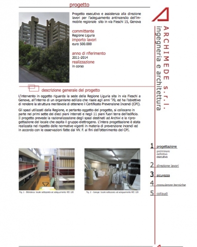 Sicurezza-antincendio-51 Progetto esecutivo e assistenza alla direzione lavori per l’adeguamento antincendio dell’immobile regionale sito in via Fieschi 15, Genova