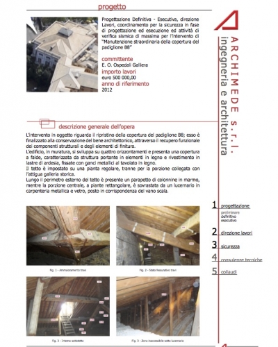 cover Tetto Galliera Manutenzione straordinaria della copertura del padiglione B8 Ospedale Galliera